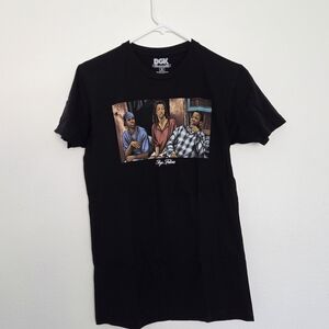DGK "Bye Felicia" black graphic t-shirt featuring characters from Friday XS